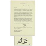 Dwight Eisenhower Letter Signed