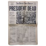 JFK Assassination Newspaper
