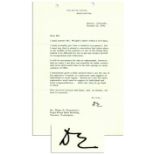 Dwight Eisenhower Letter Signed