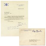 George H.W. Bush Letter Signed With Note