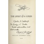 Charles Lindbergh signed ''The Spirit of St. Louis''. New York: Charles Scribner's Sons, 1954,