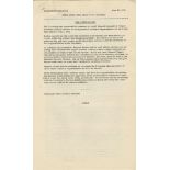 Original press release from the Kennedy administration appointing General Maxwell D. Taylor as ''