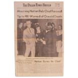 ''The Dallas Times Herald'' 25 November 1963 issue covering John F. Kennedy's funeral and the