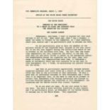 Press release from the administration of President John F. Kennedy dated 1 March 1963. Kennedy