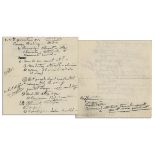 Richard Nixon Handwritten Notes