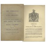 King George VI & Queen Elizabeth Coronation Program