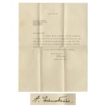 Albert Einstein Letter Signed