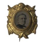 1876 Samuel J. Tilden Ferrotype Campaign Badge