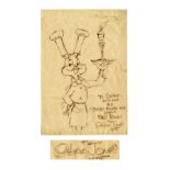 Chuck Jones Bugs Bunny Signed Sketch