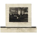 Woodrow Wilson Signed Cabinet Photo