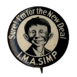 I.M.A. Simp FDR Anti-New Deal Pin