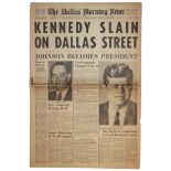 John F. Kennedy Assassination Newspaper