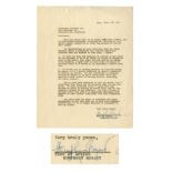 Humphrey Bogart Letter Signed