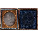 Rare Quarter Plate Daguerreotype of Louisiana Governor André Bienvenu Roman (1795-1866), by Jeremiah