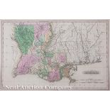 Lucas, Fielding, Jr., "Louisiana", Baltimore, 1822, hand-colored, Louisiana is depicted after the