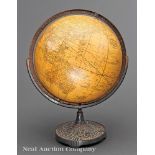 American Sixteen-Inch Table Globe, c. 1927, cartouche "16 inch Political Terrestrial Globe Cram's (