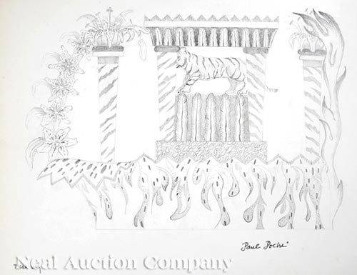 [Mardi Gras], Paul Poche (American/New Orleans, b. 1942), "Parade Float Designs", after the original - Image 6 of 15