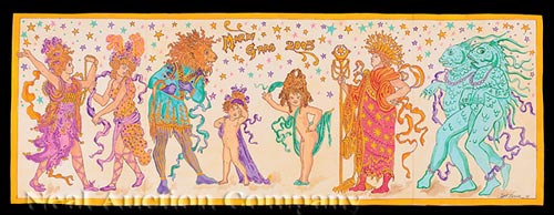 [Mardi Gras], Scott Garner (New Orleans, late 20th c.), float and related designs, c. 1990-2000,