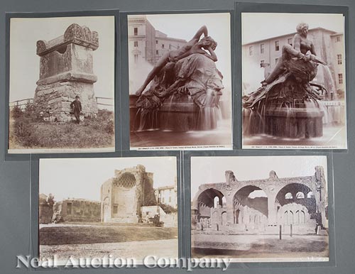 Collection of Fifty Grand Tour Albumen Photographs of Rome, 19th c., with 23 from Edizione Alinari - Image 5 of 13