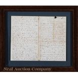 [Civil War], manuscript letter signed by Louis Alfred Wiltz (1843-1881), to his sister, dated