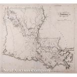 Carey, Mathew, "Louisiana", Philadelphia, 1814, from the General Atlas, hand-colored, one of the