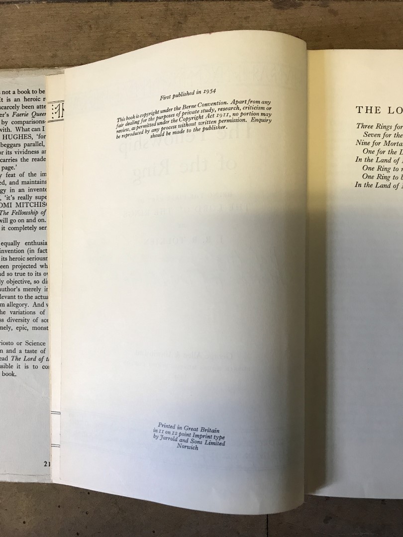 The Hobbit by J.R.R. Tolkein, eighth impression 1956. Published by George Allen & Unwin, The - Image 35 of 37