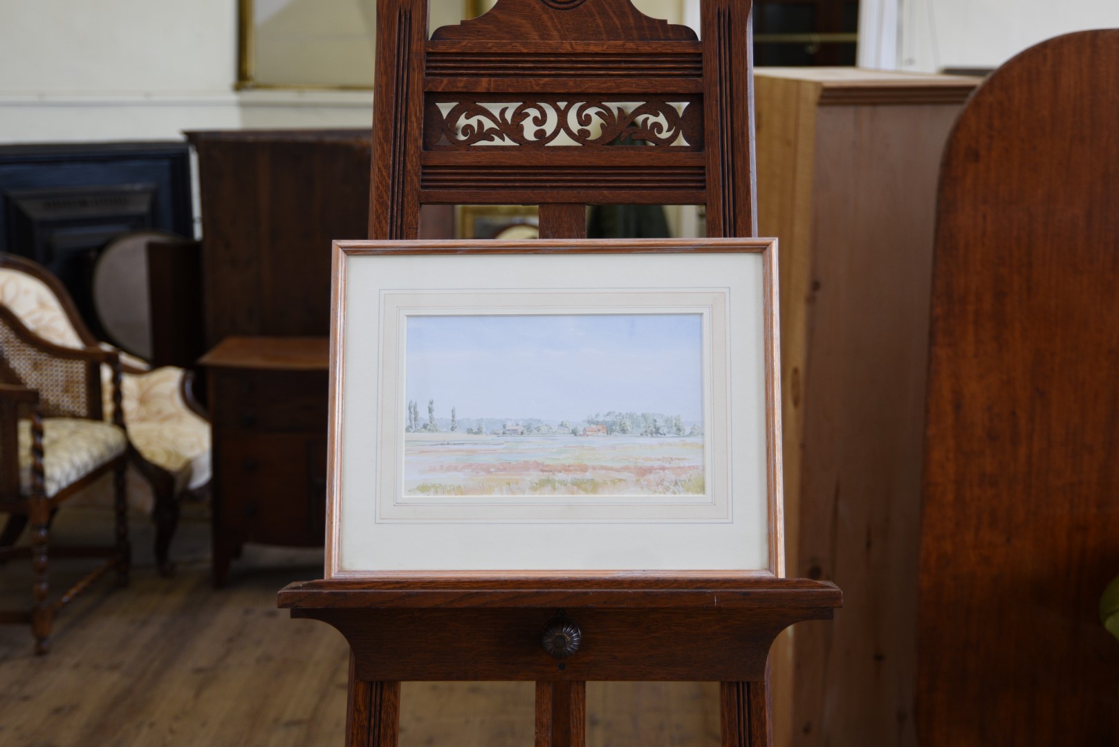 John Western, a watercolour of Butley Mills from the creek. Signed lower right and dated ’87. 11½ by