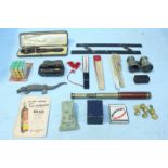 A selection of various assorted collectables including two pairs of opera glasses, an unusual