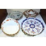 SECTION 8. A selection of ceramics, including a pair of 19th century Davenport oval porcelain dishes