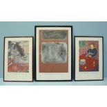 Sally Swain: Three limited edition prints "Mrs Matisse polishes the Goldfish"; "Mrs Chagall feeds