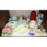 SECTION 10. A quantity of assorted mixed ceramics including Carlton Ware leaf moulded dishes, a