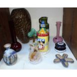 SECTION 24. A Selection of various glassware, including a large Murano vase, Villeroy & Boch ruby