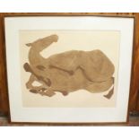 Dame Elisabeth Frink R.A. (1930-1993) Rolling over Horse, signed and numbered 38/75, etching with