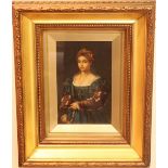 After Titian, "La Bella," late 19th century copy of the work in the Palazzo Pitti, Florence,