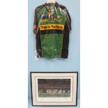 A Northampton Rugby Football club shirt, signed by the team, together with, Stephen Doig (20th