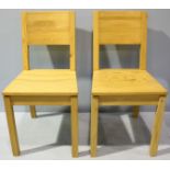 Two pine standard chairs. (Perfect for painting!)