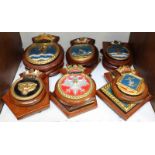 SECTION 8. A collection of various ships crests, including 'Tiger' 'Puma' 'Portsmouth' and 'Albion',