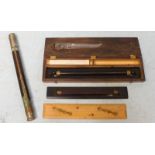 A Victorian Gieves ltd single draw telescope, No 9723, engraved name "C.J Ringrose-Voase", 63cm long