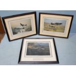 Robert Taylor (20th Century) Three signed limited edition prints of aviation interest, signed by