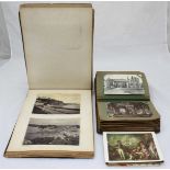 An album of approximately 123 postcards of topographical interest, together with a Victorian