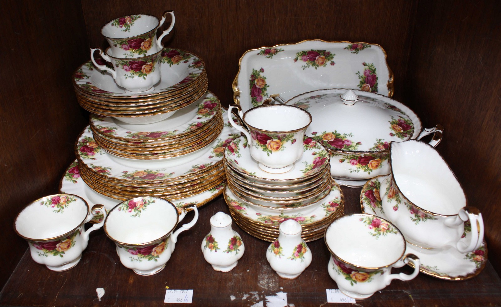 SECTION 46. A 42 piece Royal Albert 'Old Country Roses' part tea and dinner service, comprising of