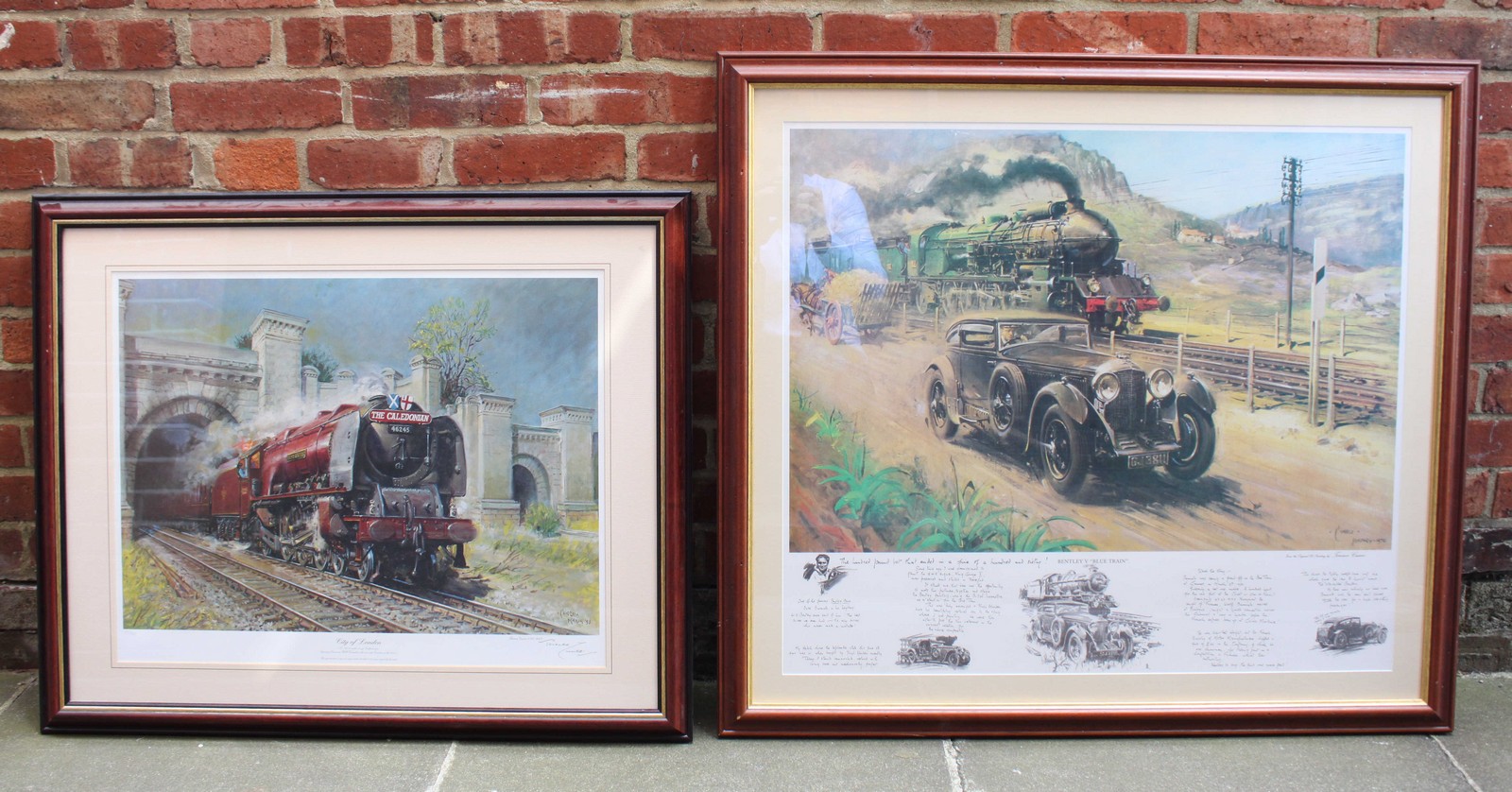 Terence Cuneo (1907-1996) Two limited edition prints, 'Bentley V "Blue Train" ' and 'City of London'