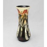 A Moorcroft 'La Garrene' vase of tapering form, designed by Emma Bossons, signed and dated 2005,