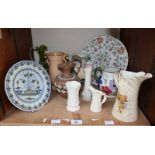SECTION 29. An assortment of mixed ceramics including an 18th Century Delft plate, a Royal Worcester