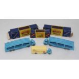 Two Matchbox Moko Lesney car transporter's, no2 accessory packs, together with a no2 major pack