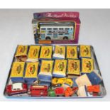 A collection of Matchbox Moko Lesney vehicles in varying conditions, including Eight boxed vehicles,