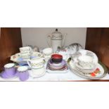 SECTION 6. A collection of assorted ceramics, including an 'Almond Willow' Royal Doulton tea set,