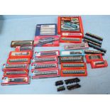 A collection of assorted Hornby model railway trains and other related items, including Skaledale St