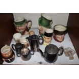 SECTION 12. A four piece Walker and Hall silver plated tea set, comprising tea pot, hot water jug,