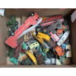 A collection of various Dinky toys vehicles, including supertoys Foden Regent tanker, Supertoys